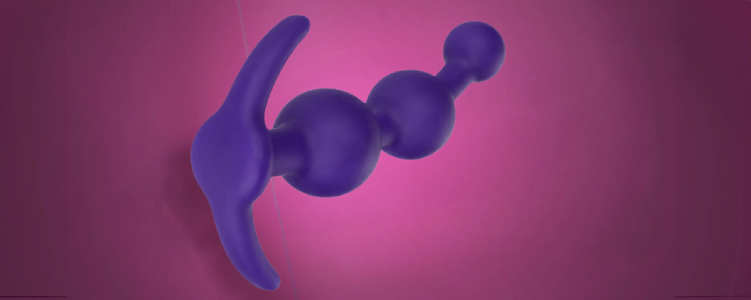 Anal Beads on a Purple Background | pleasurable Anal Beads on a Purple Background