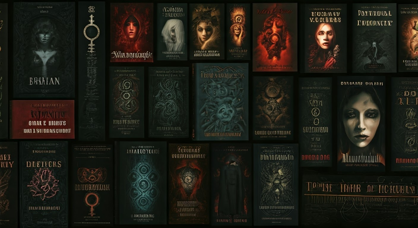 Iconic dystopian novels collage