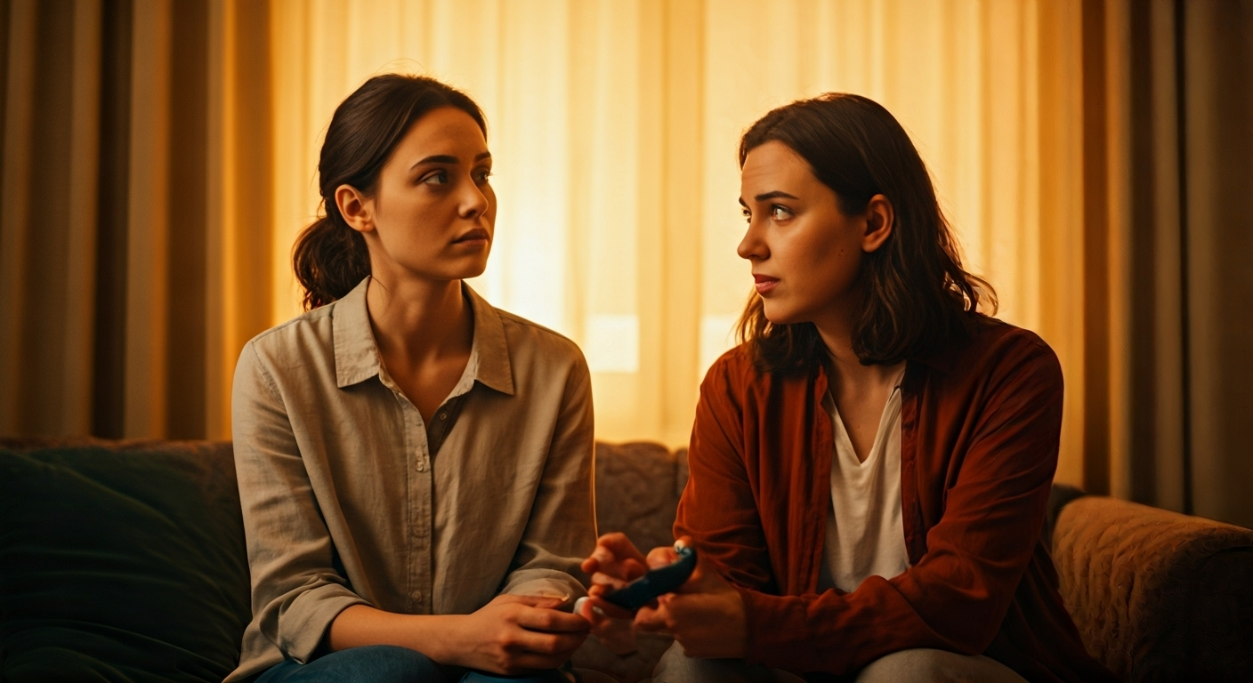 Couple discussing vibrator use