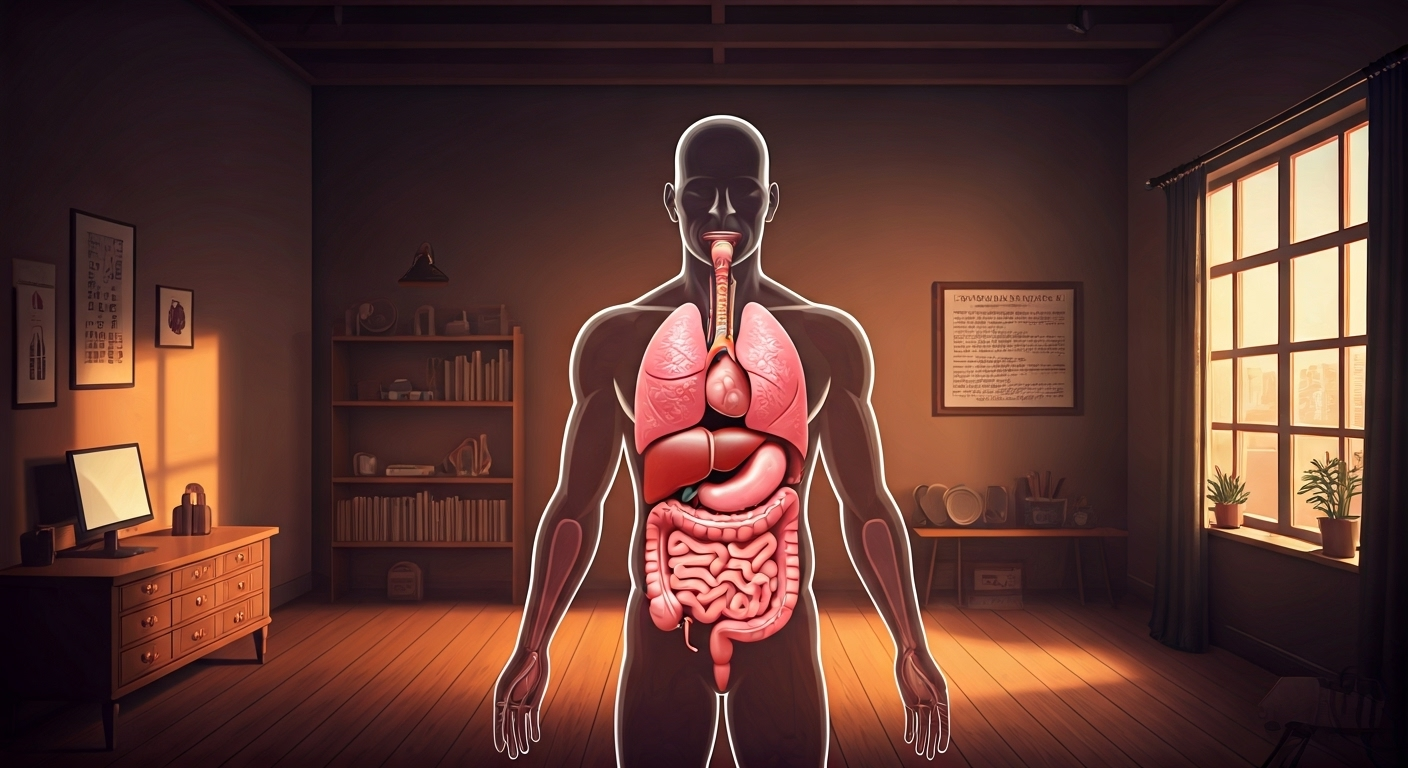 Testosterone production organs illustration