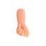 Hand giving the middle finger gesture against a white background.