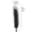 Black ribbed dildo on a cord with measurement lines; length about 18–21.5 cm, diameter 3.5–6 cm.