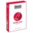 Box of Secura Condoms Extra Fun, red and white packaging with condom icon and '48 CONDOMS' text