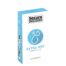 Box of Secura Condoms, Extra Wet, 12 condoms, with blue circular logo and product branding on white packaging