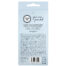 Light blue Mister Size condom box back with logo, slogan 'your size pure feel', German/English text and barcode at bottom