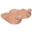 Pair of pink silicone toe prostheses for missing toes shown side by side.