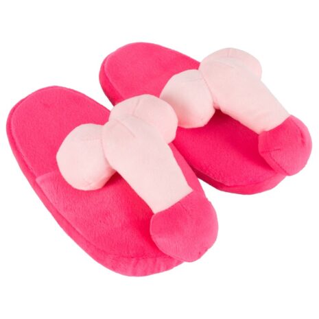 Pink plush baby slippers with light pink bow accents