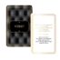 Luxurious black tufted card with gold trim labeled 'STRIP' and a white, gold-bordered information card overlapping it.