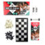 Sex-O-Chess erotic chess game set with board, white and black pieces, timer, instruction booklet, and game box cover.