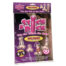Purple novelty gag packaging for 'Stick A Dick' adult game, with cartoon penis characters and the slogan 'Pin the Tail on the Male'