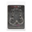 Packaged CalExotics nipple chain jewelry, non-piercing, in black-onyx color with a silver chain.