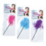 Three feather ticklers in pink, blue, and purple, each in plastic packaging with a model image and the label 'Playful Tickler'