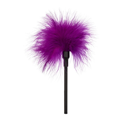 SE-2642-00-2x4jpg Purple feather duster on a black handle, ready for cleaning dust from surfaces