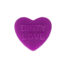 Purple heart-shaped object with the words DIRTY LOVE embossed on it, on a white background.