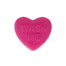 Pink heart-shaped soap bar with the words 'WASH ME' embossed on it.