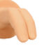Close-up of a life-like hand model's fingertips against a white background