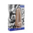 Packaging for an adult sex toy: a brown dual-ended dildo visible through the box with Tom of Finland branding and the words Dual Dicks at the bottom